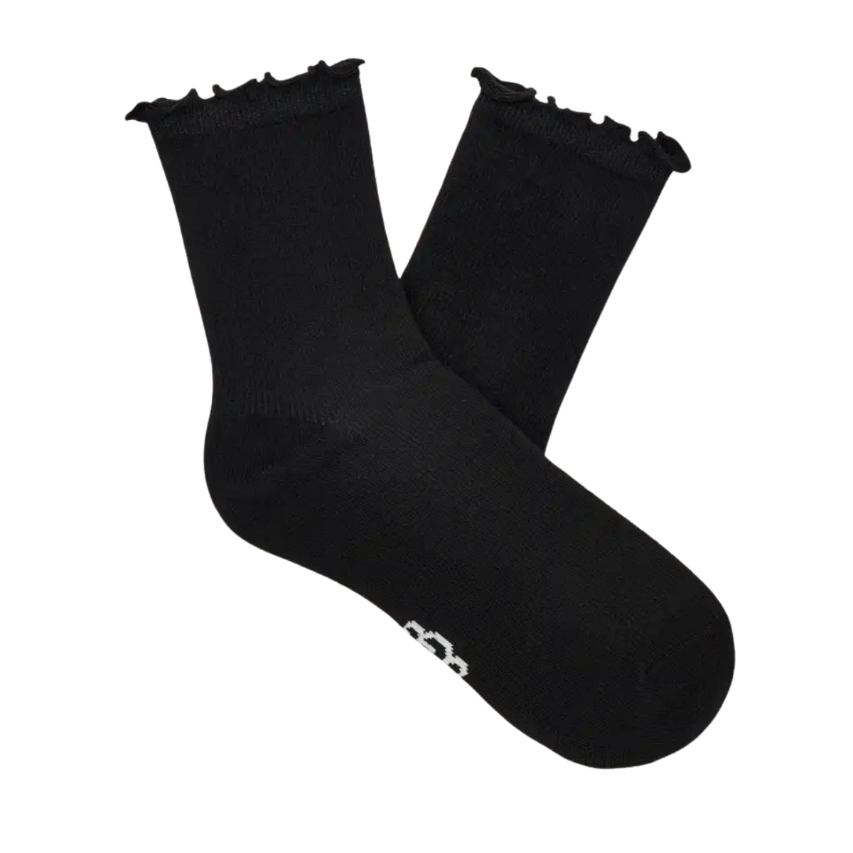 Karsyn Lettuce Edge Sock | Women | Black - socks - UGG