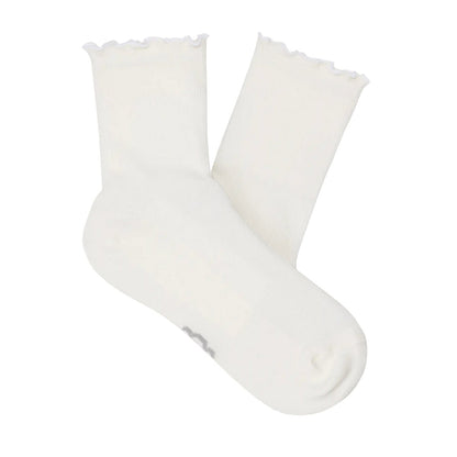 Karsyn Lettuce Edge Sock | Women | White - socks - UGG