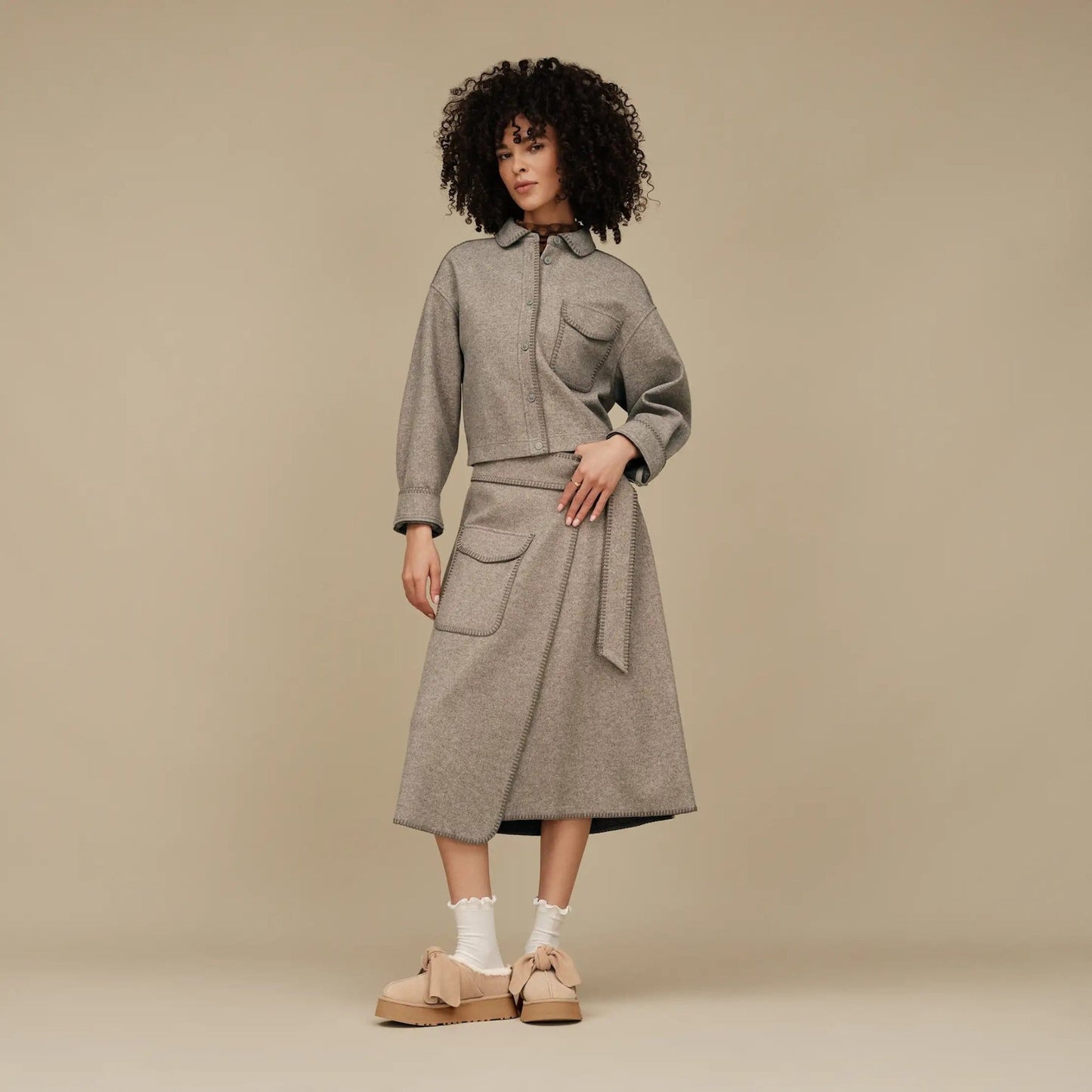 Karsyn Lettuce Edge Sock | Women | White - socks - UGG