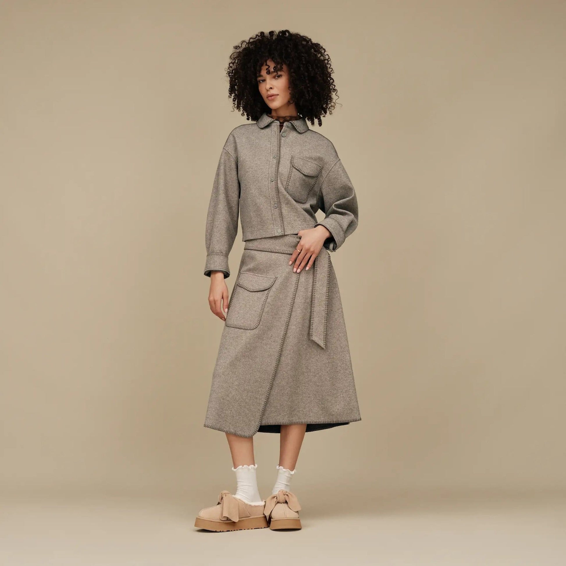 Karsyn Lettuce Edge Sock | Women | White - socks - UGG