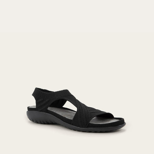 Kawhia | Vegan | Knit | Black - sandals - Naot