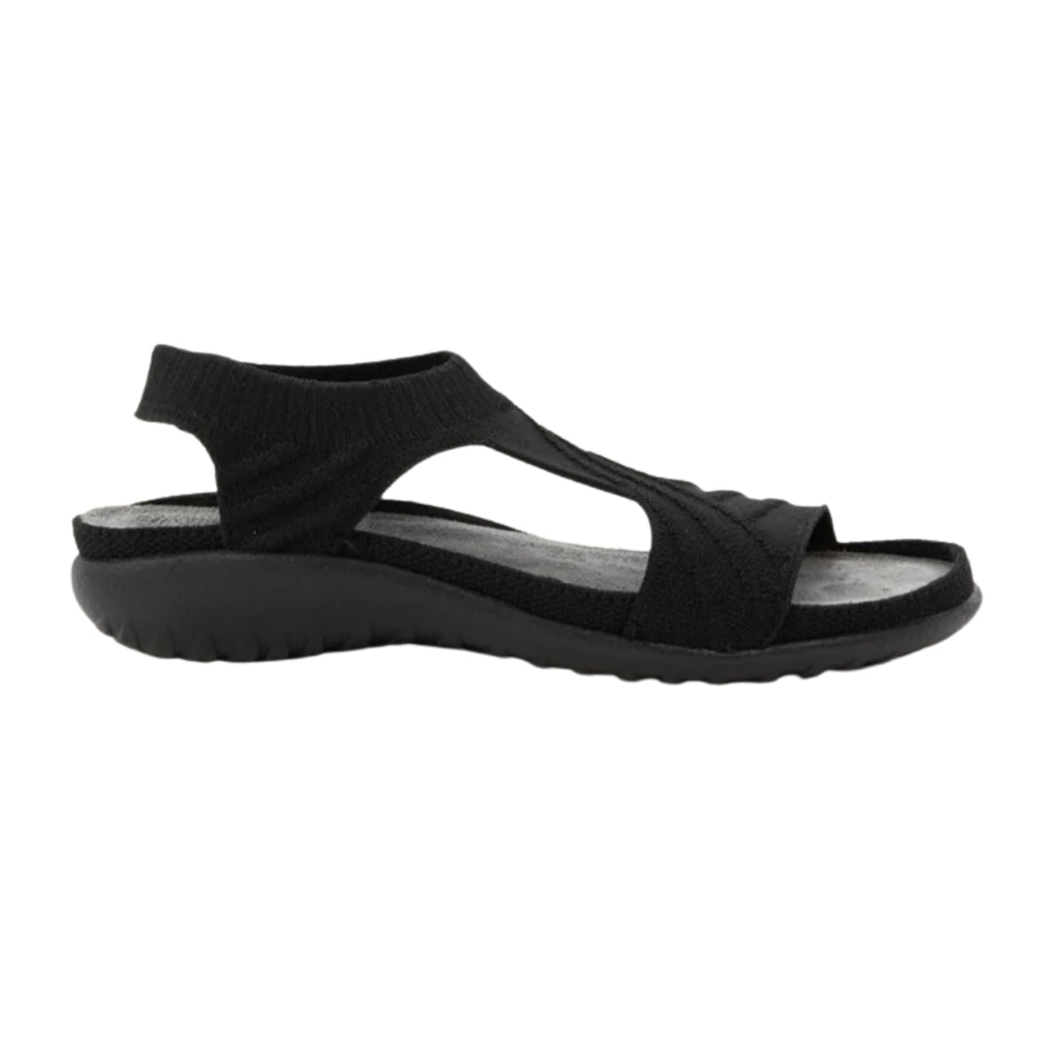 Kawhia | Vegan | Knit | Black - sandals - Naot