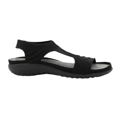 Kawhia | Vegan | Knit | Black - sandals - Naot