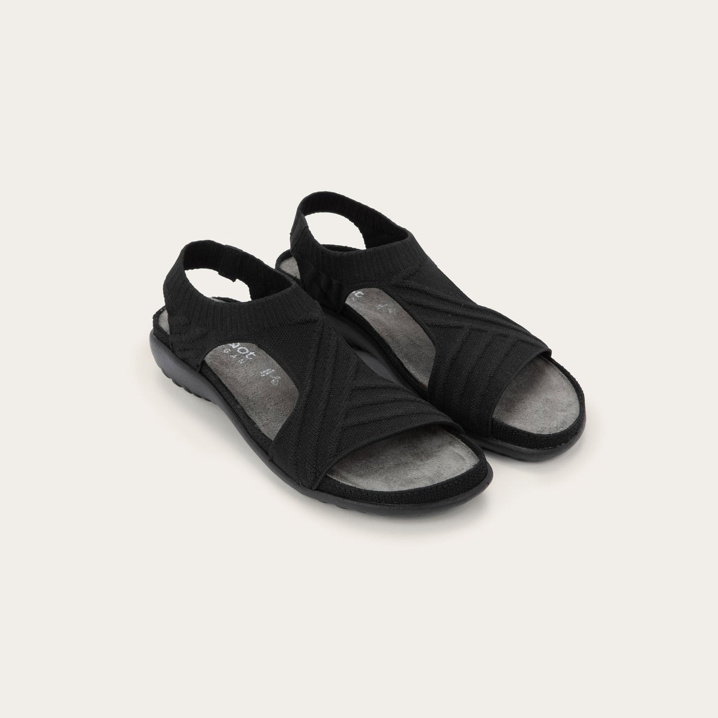 Kawhia | Vegan | Knit | Black - sandals - Naot