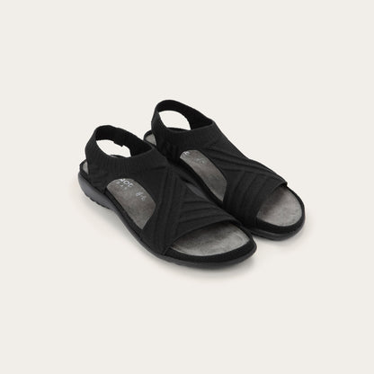 Kawhia | Vegan | Knit | Black - sandals - Naot