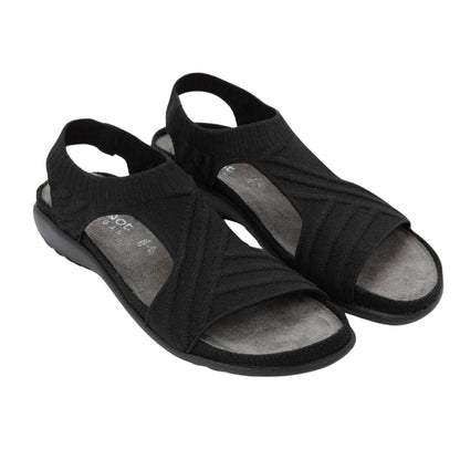 Kawhia | Vegan | Knit | Black - sandals - Naot
