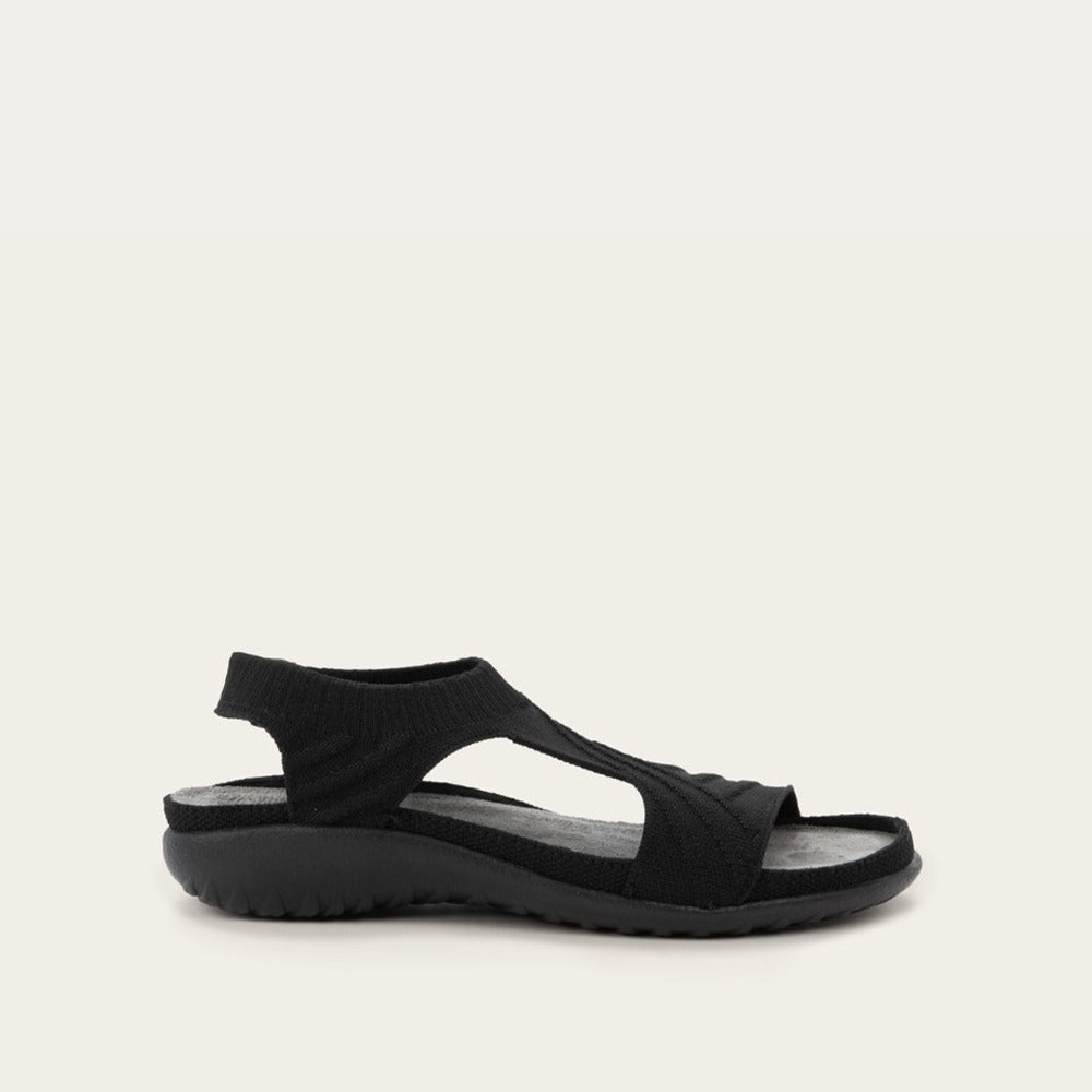 Kawhia | Vegan | Knit | Black - sandals - Naot