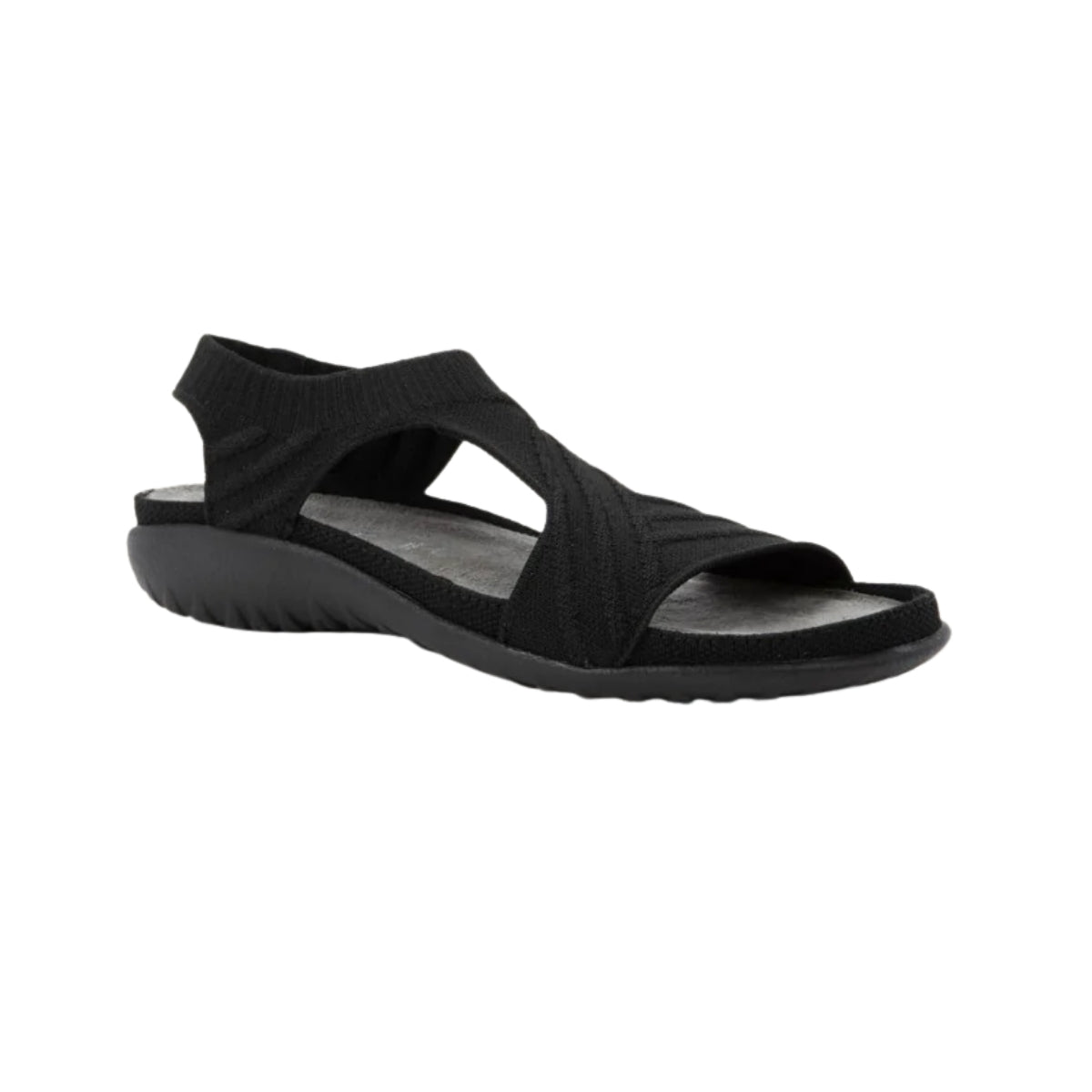 Kawhia | Vegan | Knit | Black - sandals - Naot