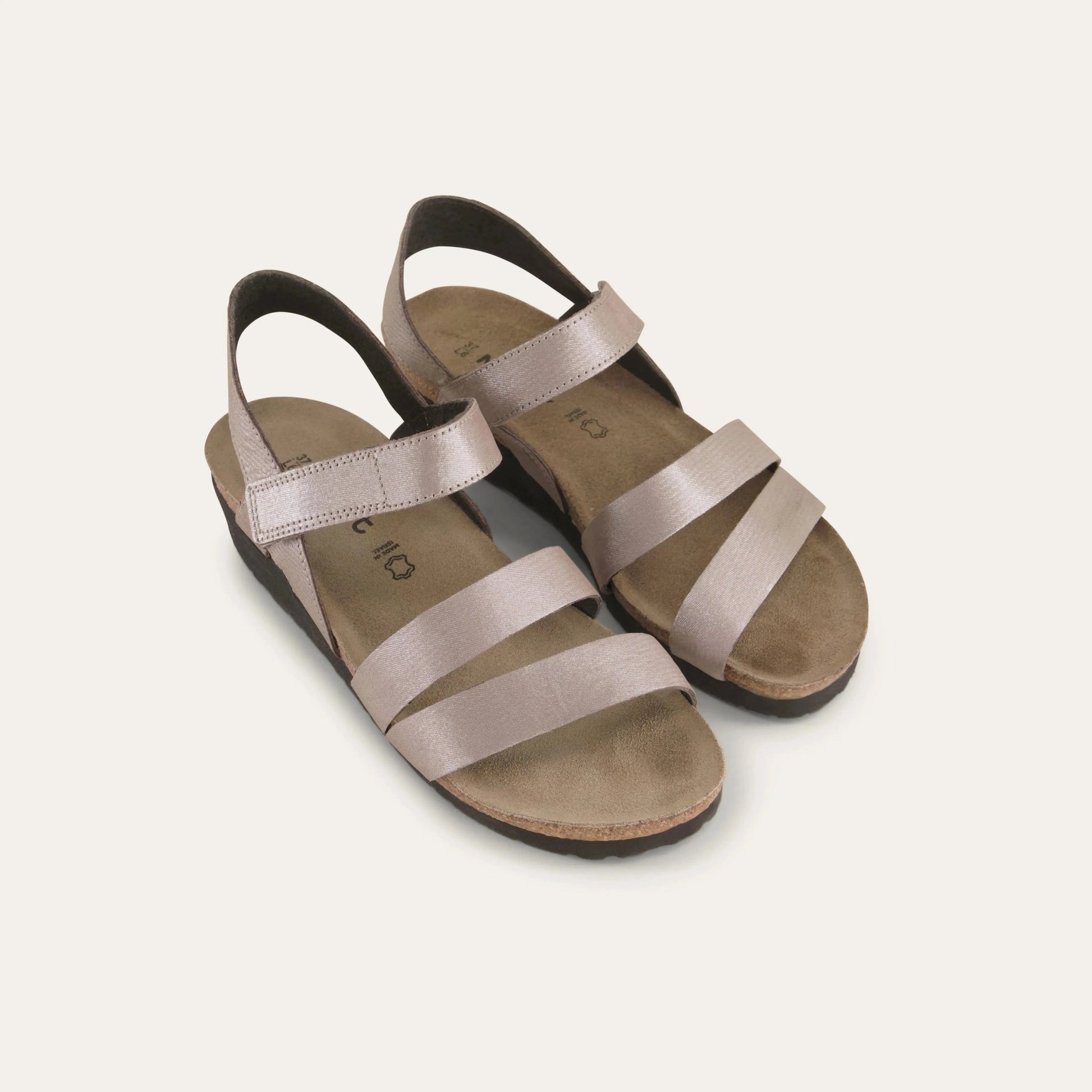 Kayla | Leather | Silver Threads - Sandals - Naot