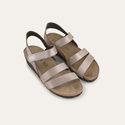 Kayla | Leather | Silver Threads - Sandals - Naot