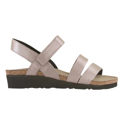 Kayla | Leather | Silver Threads - Wedge - Naot