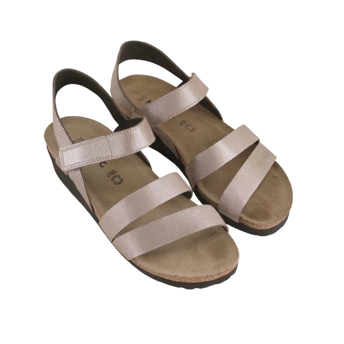 Kayla | Leather | Silver Threads - Wedge - Naot