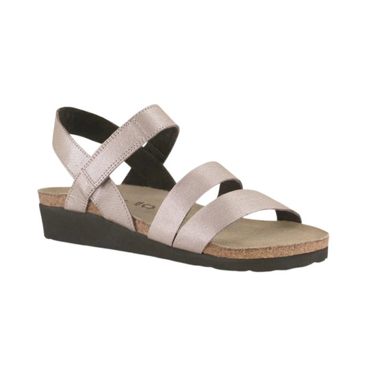 Kayla | Leather | Silver Threads - Wedge - Naot