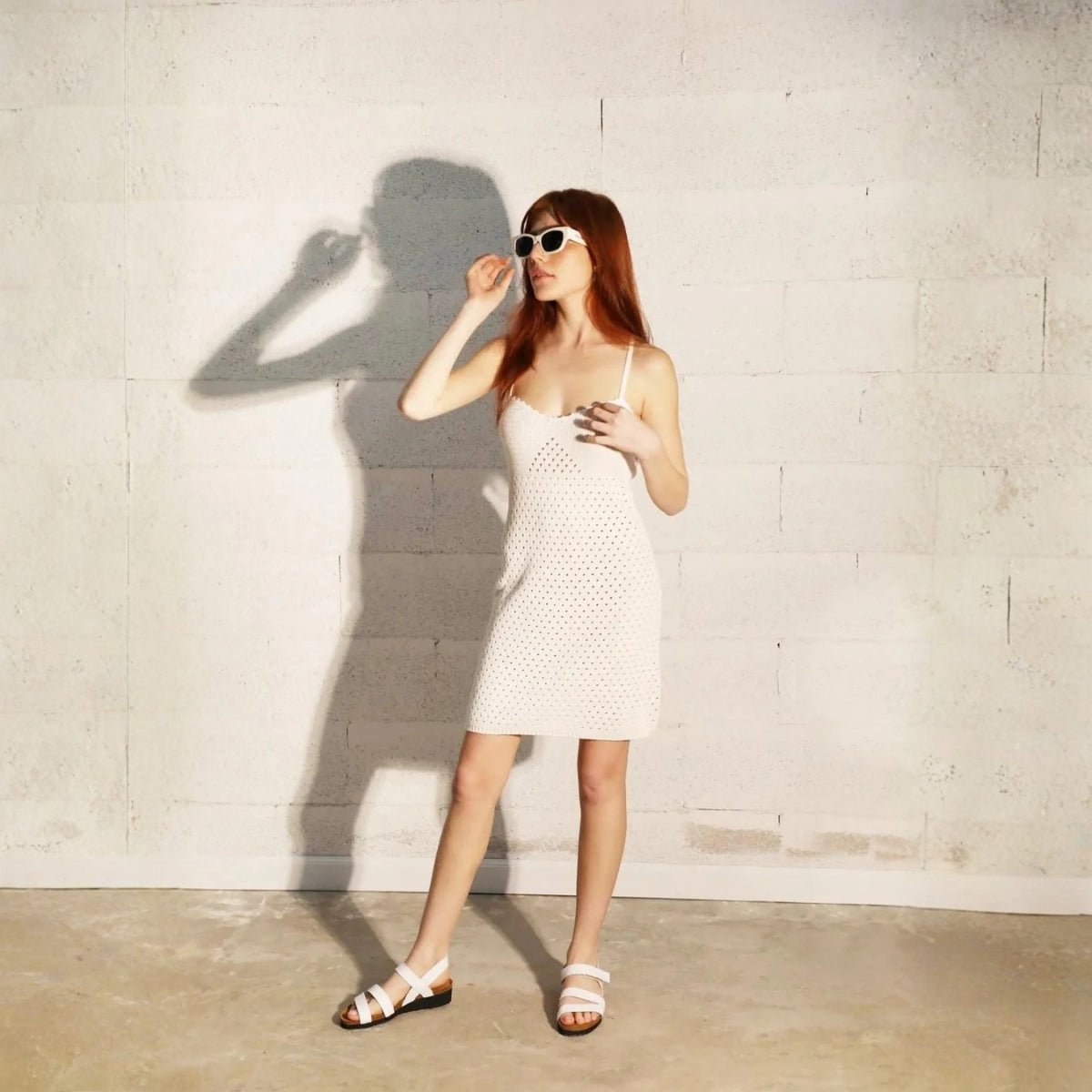 Kayla | Leather | White - Wedge - Naot