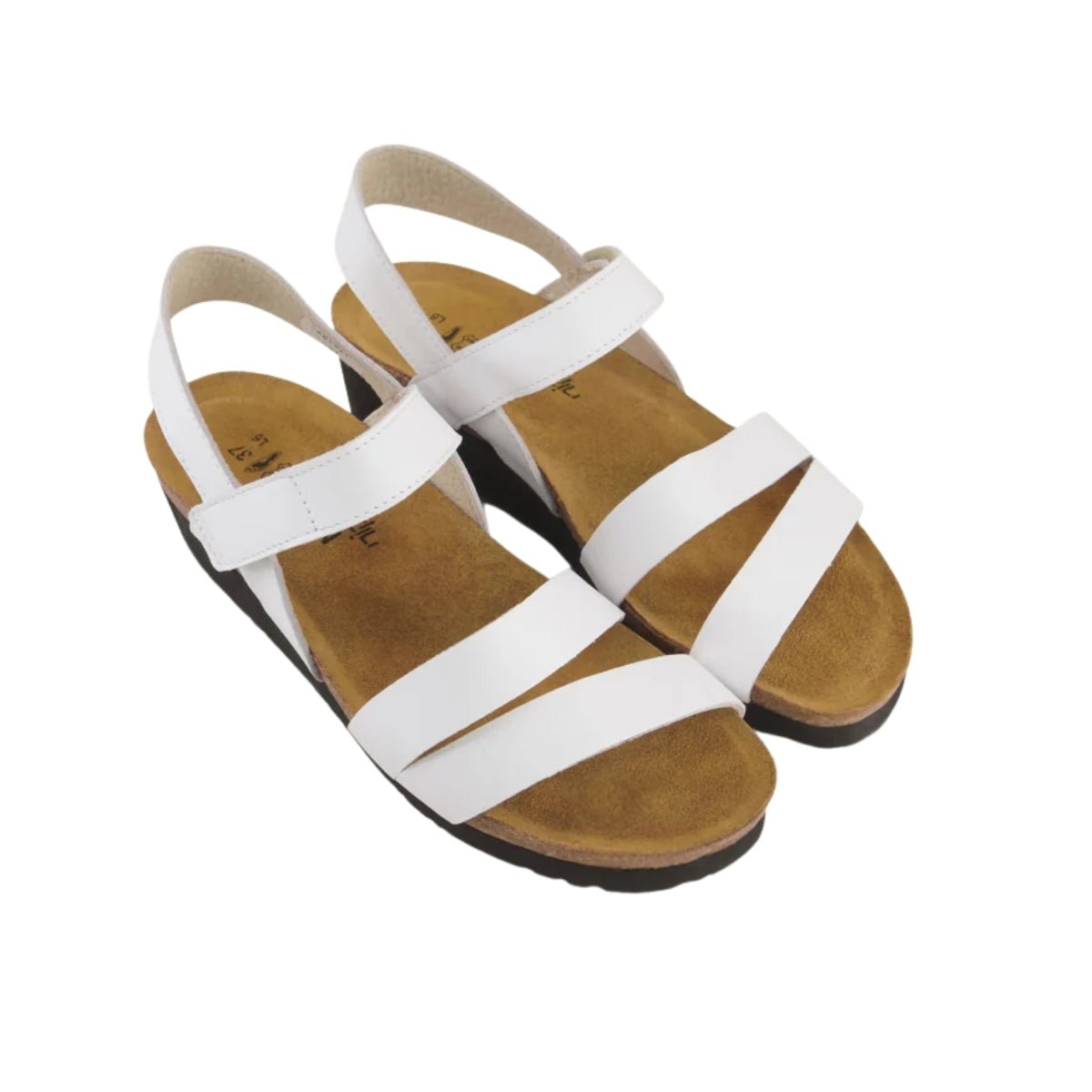 Kayla | Leather | White - Wedge - Naot