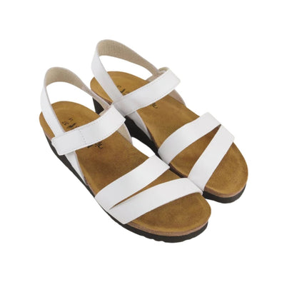 Kayla | Leather | White - Wedge - Naot