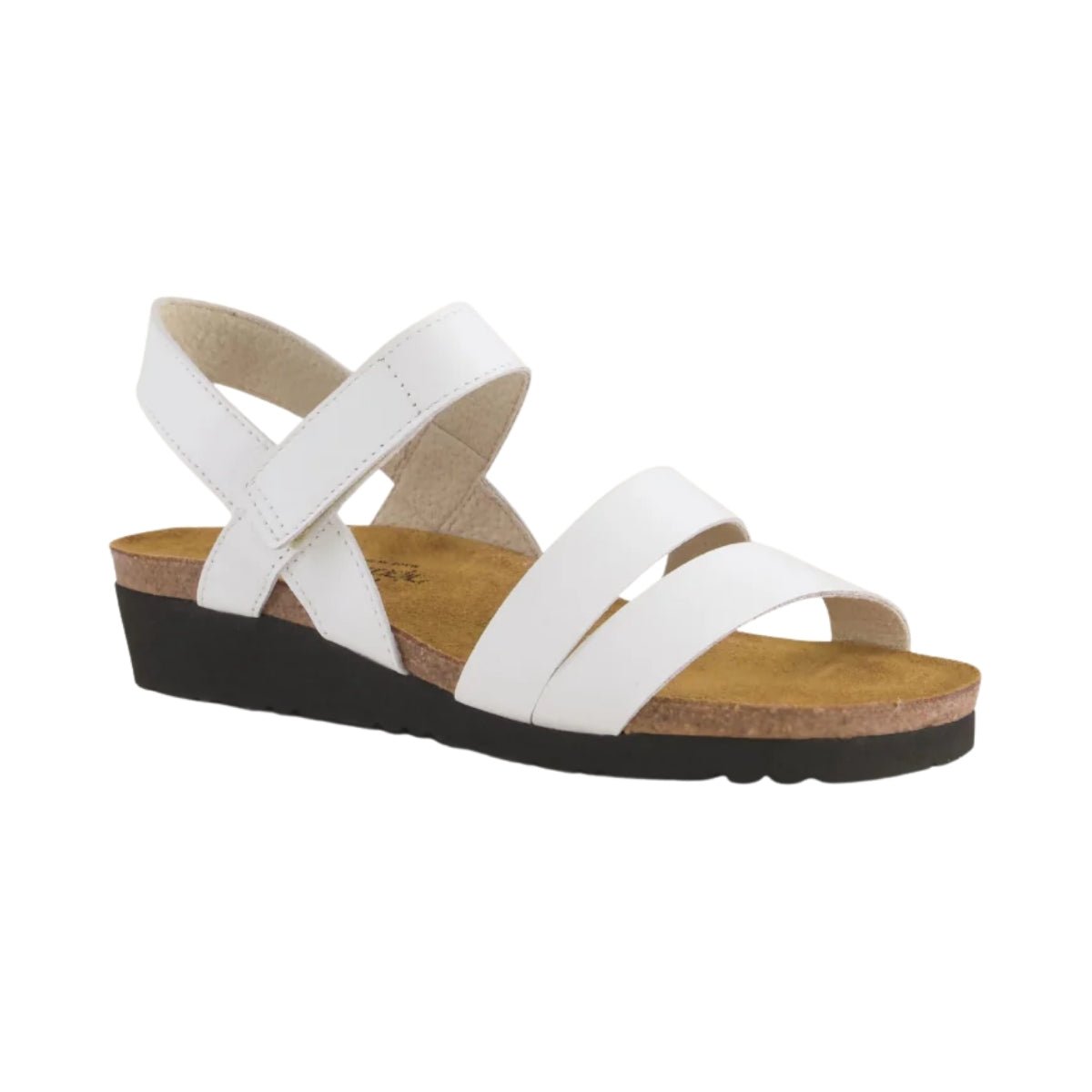 Kayla | Leather | White - Wedge - Naot