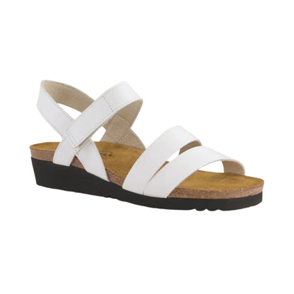 Kayla | Leather | White - Wedge - Naot