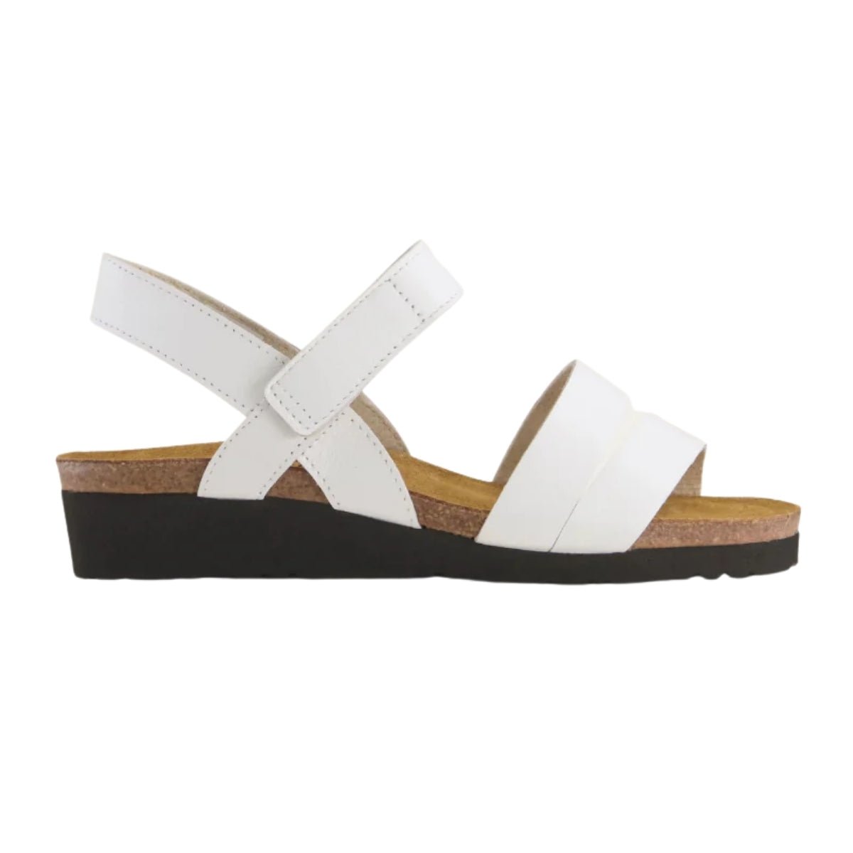 Kayla | Leather | White - Wedge - Naot