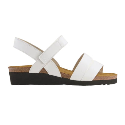 Kayla | Leather | White - Wedge - Naot