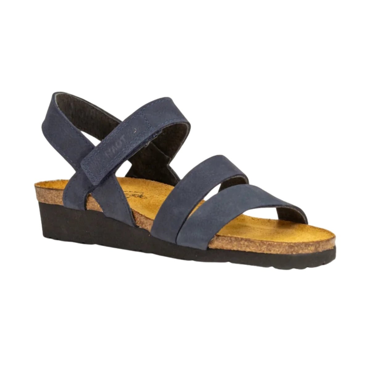 Kayla | Nubuck | Navy Velvet - Wedge - Naot