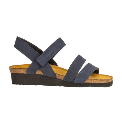 Kayla | Nubuck | Navy Velvet - Wedge - Naot