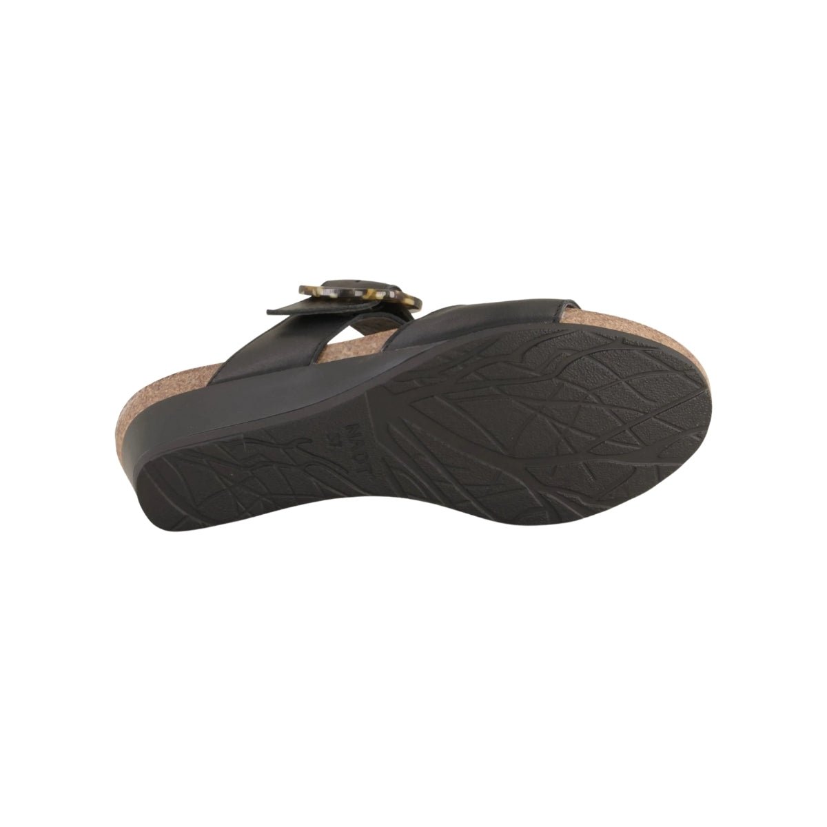 Kingdom | Leather | Jet Black - Wedge - Naot