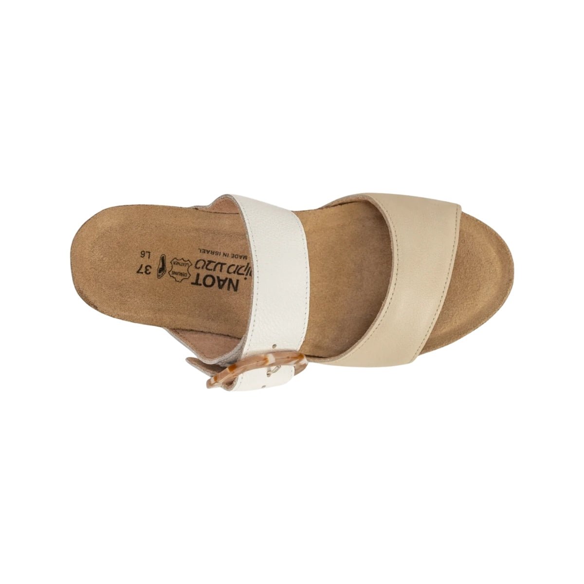 Kingdom | Leather | Soft Ivory/Soft White - Wedge - Naot