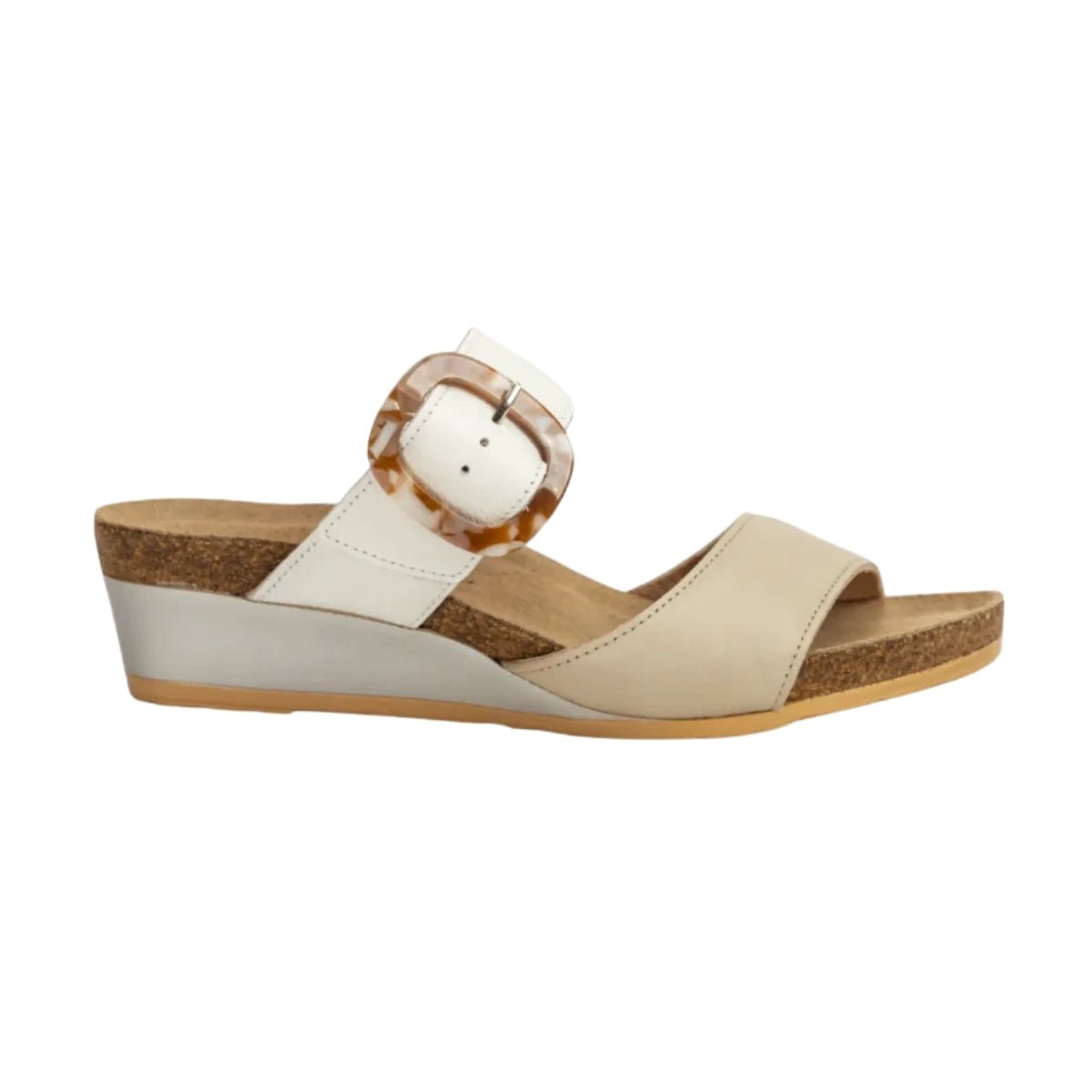 Kingdom | Leather | Soft Ivory/Soft White - Wedge - Naot