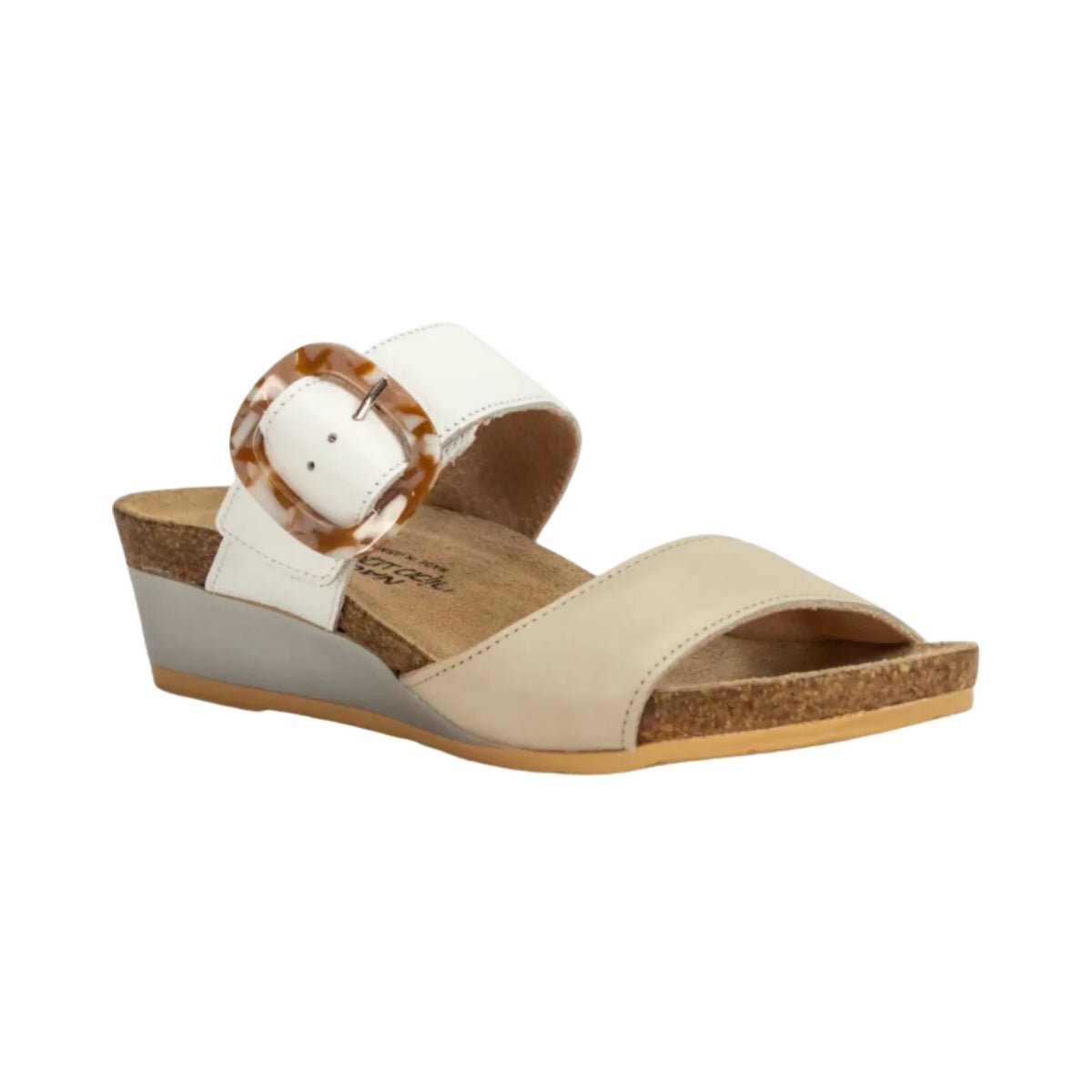 Kingdom | Leather | Soft Ivory/Soft White - Wedge - Naot