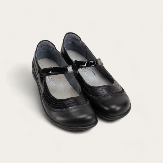Kirei | Shiny Black Leather/Black Madras Leather/Black Patent - SHOE - Naot