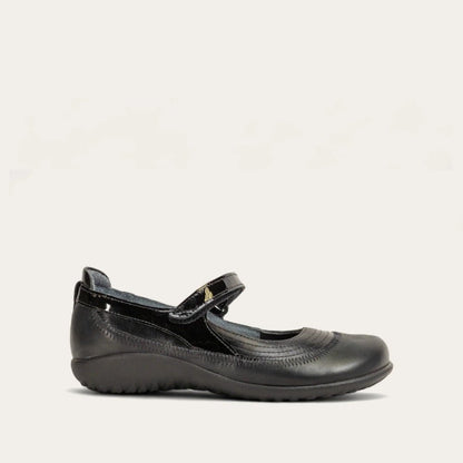 Kirei | Shiny Black Leather/Black Madras Leather/Black Patent - SHOE - Naot