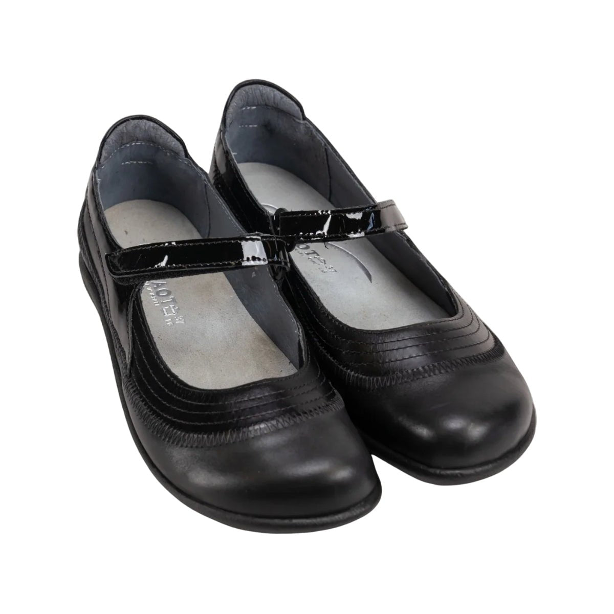 Kirei | Shiny Madras Patent Leather | Black - shoe - Naot