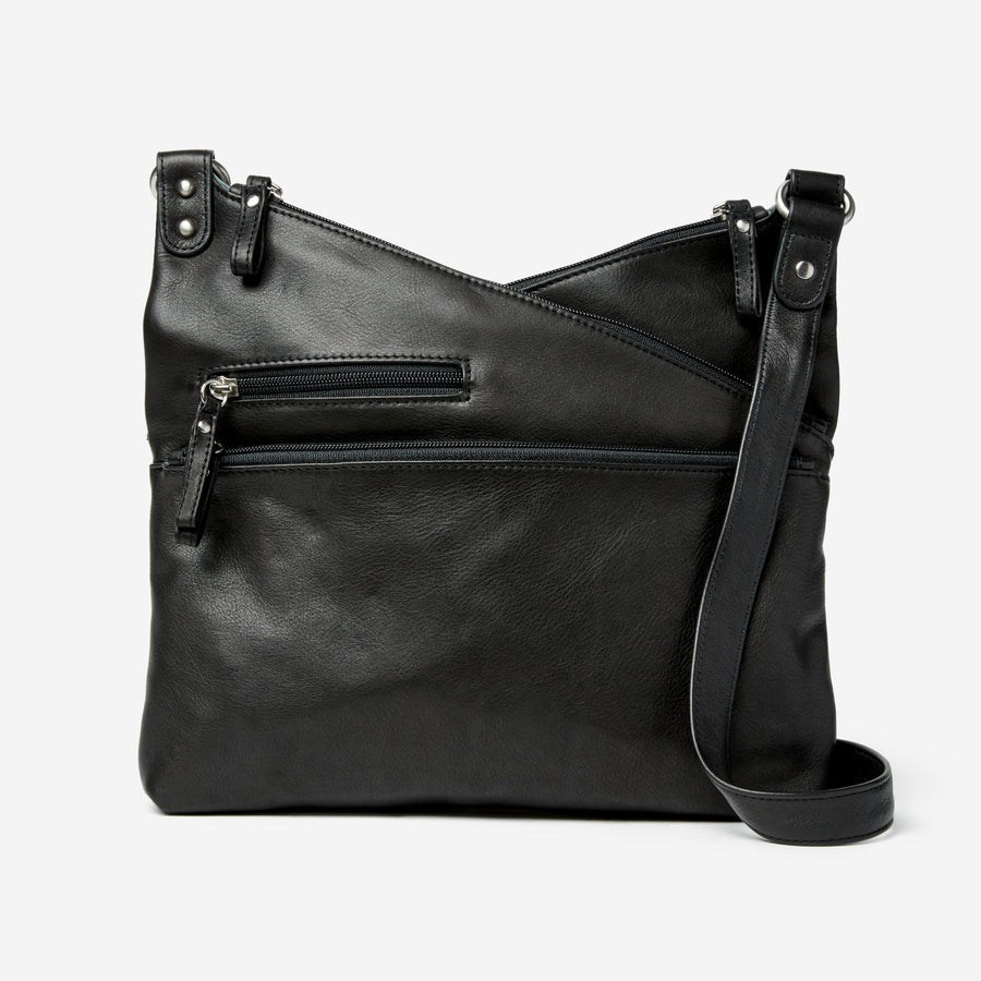 Kriss Kross Traveler | Leather | Black - Bag - Osgoode Marley