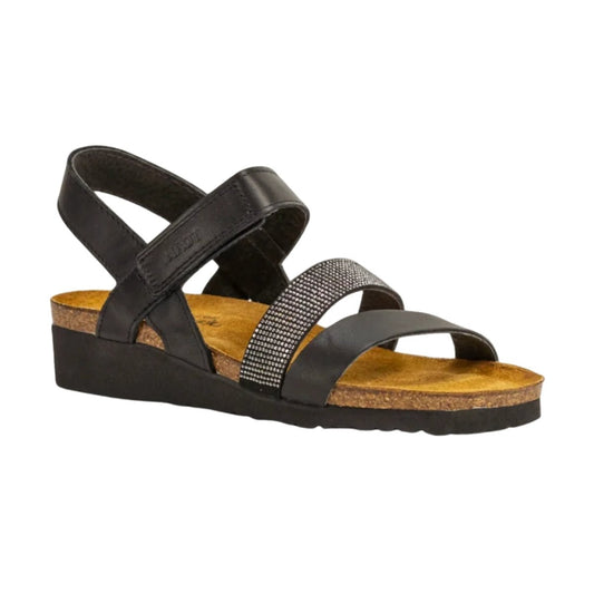 Krista | Leather | Black - sandals - Naot