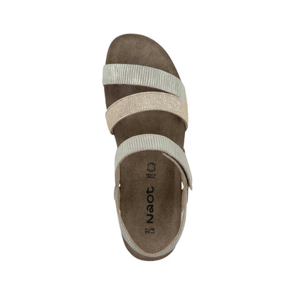 Krista | Suede | Platinum Stripe - sandals - Naot
