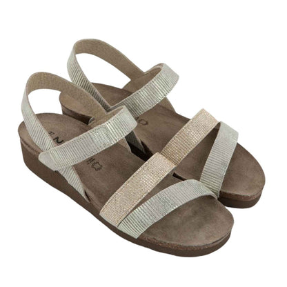Krista | Suede | Platinum Stripe - sandals - Naot
