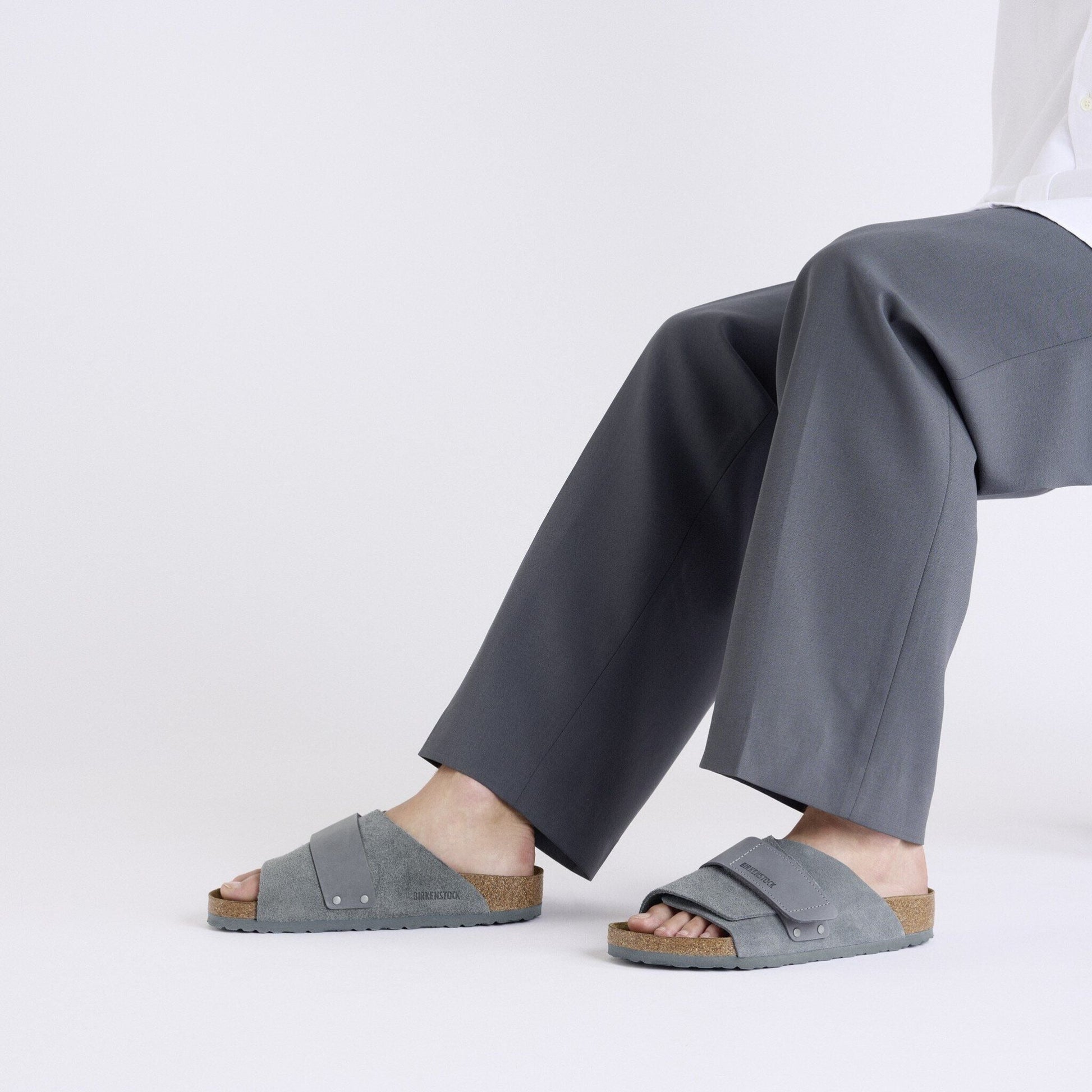 Kyoto | Suede | Basalt Gray - sandals - Birkenstock