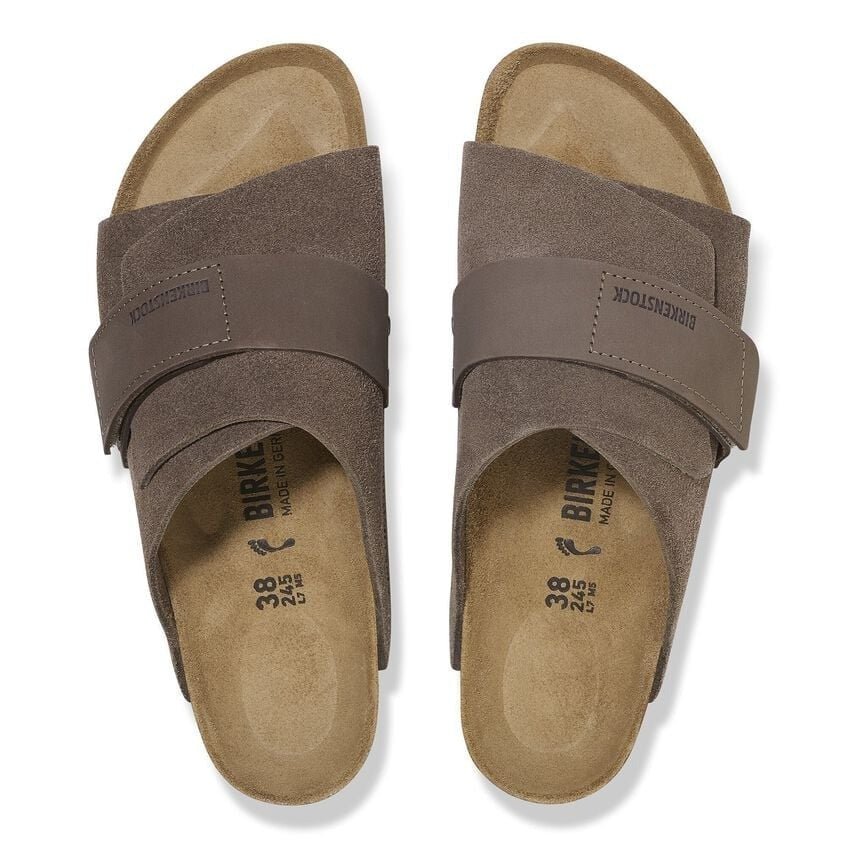 靴 BIRKENSTOCK KYOTO 42 Kyoto Nubuck-Suede Leather Concrete Gray | BIRKENSTOCK