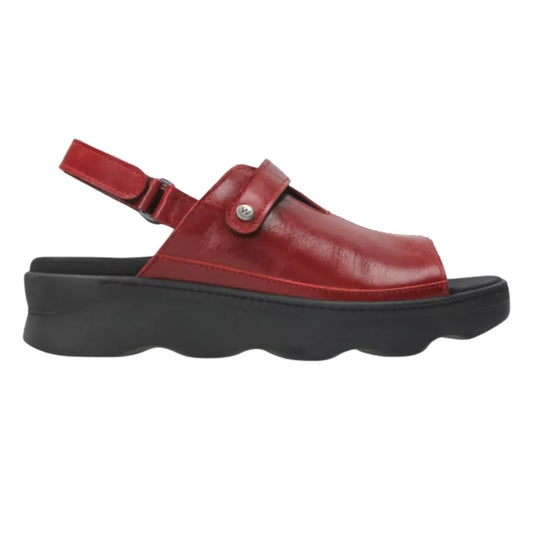 Laprida | Leather | Oxblood - sandals - Wolky