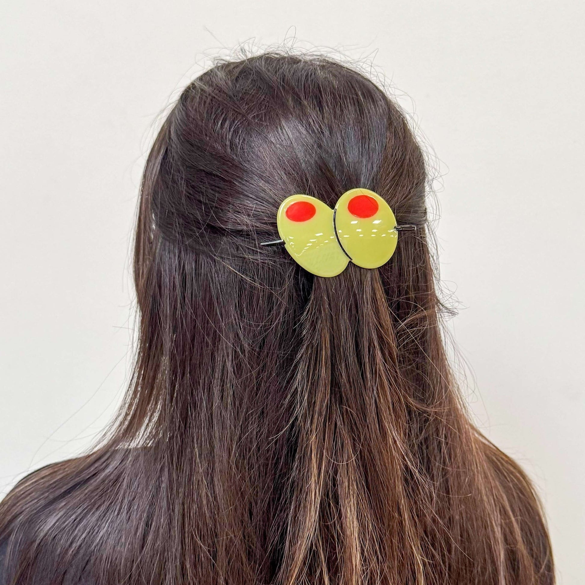 Large Olive French Barrette - HAIR - JENNY LEMONS