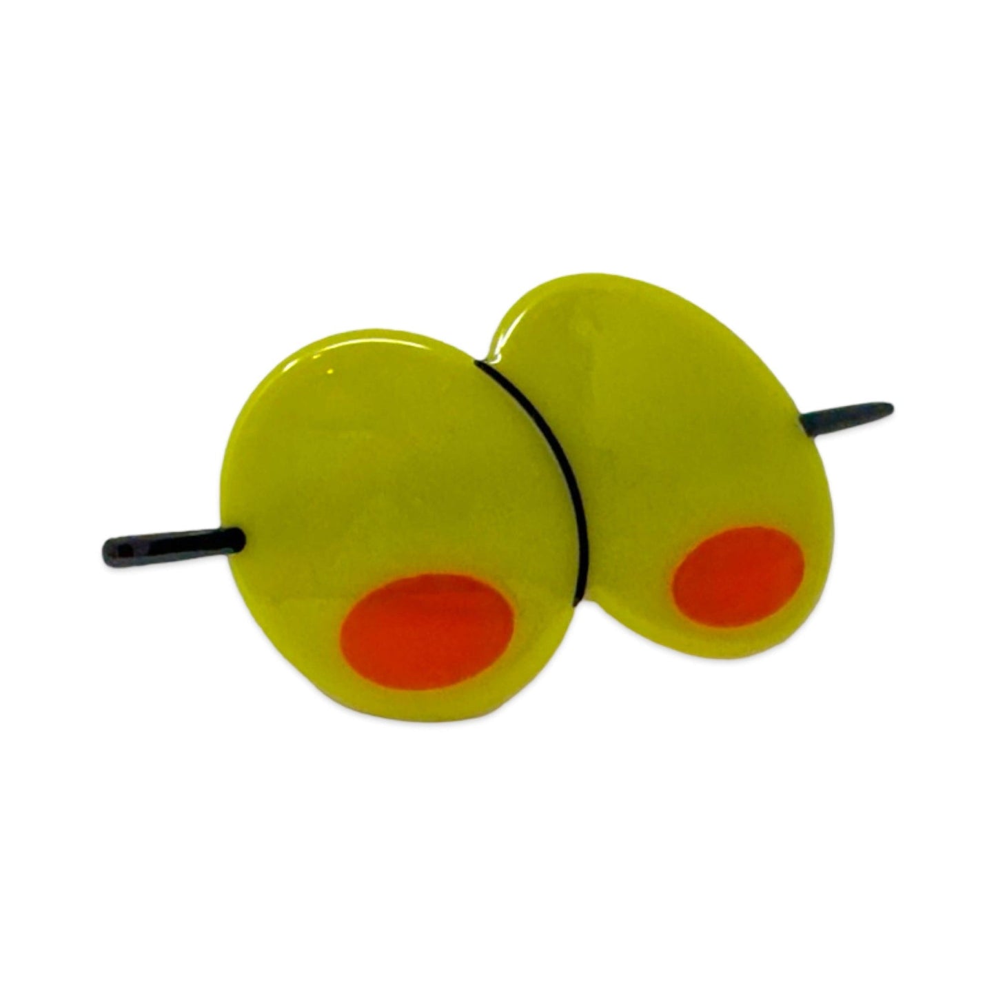 Large Olive French Barrette - HAIR - JENNY LEMONS