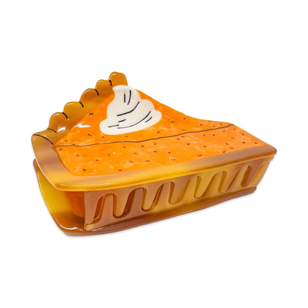 Large Pumpkin Pie Hair Claw Clip - HAIR - JENNY LEMONS