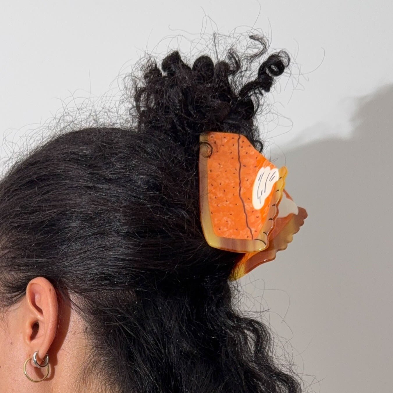 Large Pumpkin Pie Hair Claw Clip - HAIR - JENNY LEMONS