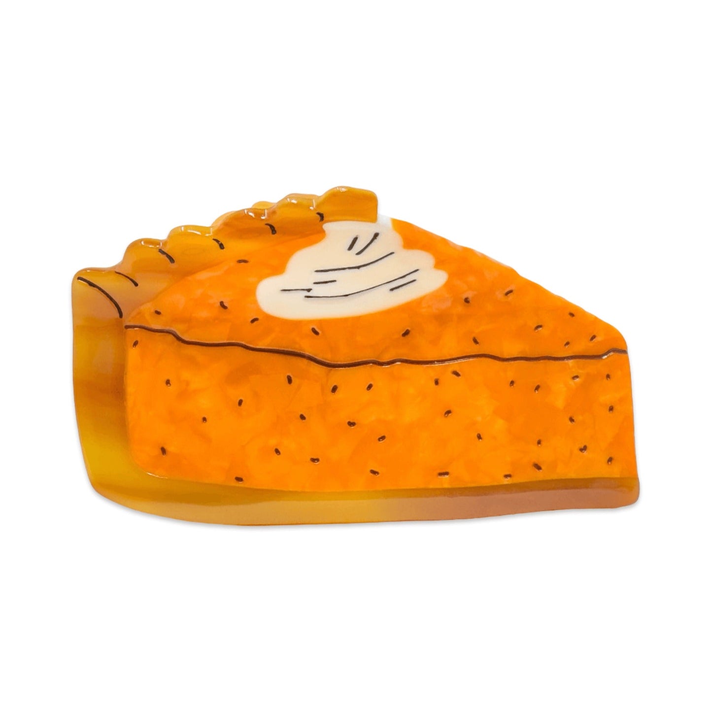 Large Pumpkin Pie Hair Claw Clip - HAIR - JENNY LEMONS