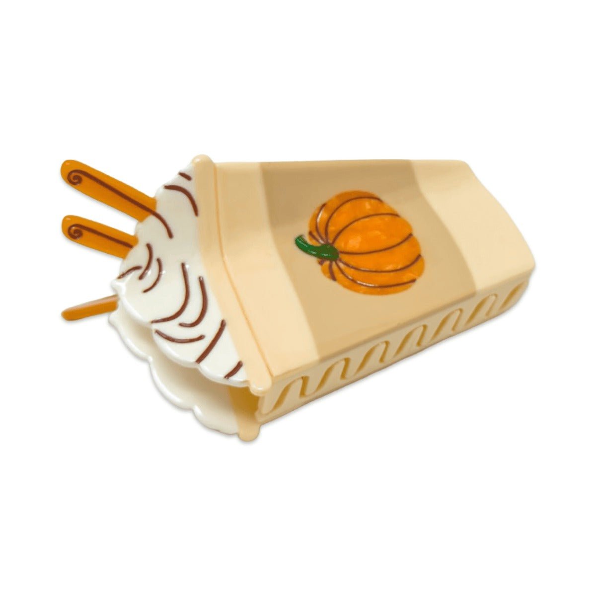 Large Pumpkin Spice Latte Hair Clip - HAIR - JENNY LEMONS