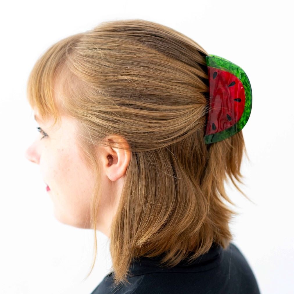 Large Watermelon Hair Claw Clip - HAIR - JENNY LEMONS