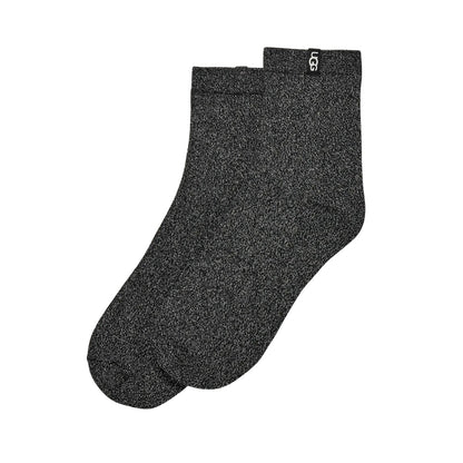 Lavinia Shimmer Quarter Sock | Women | Black - socks - UGG