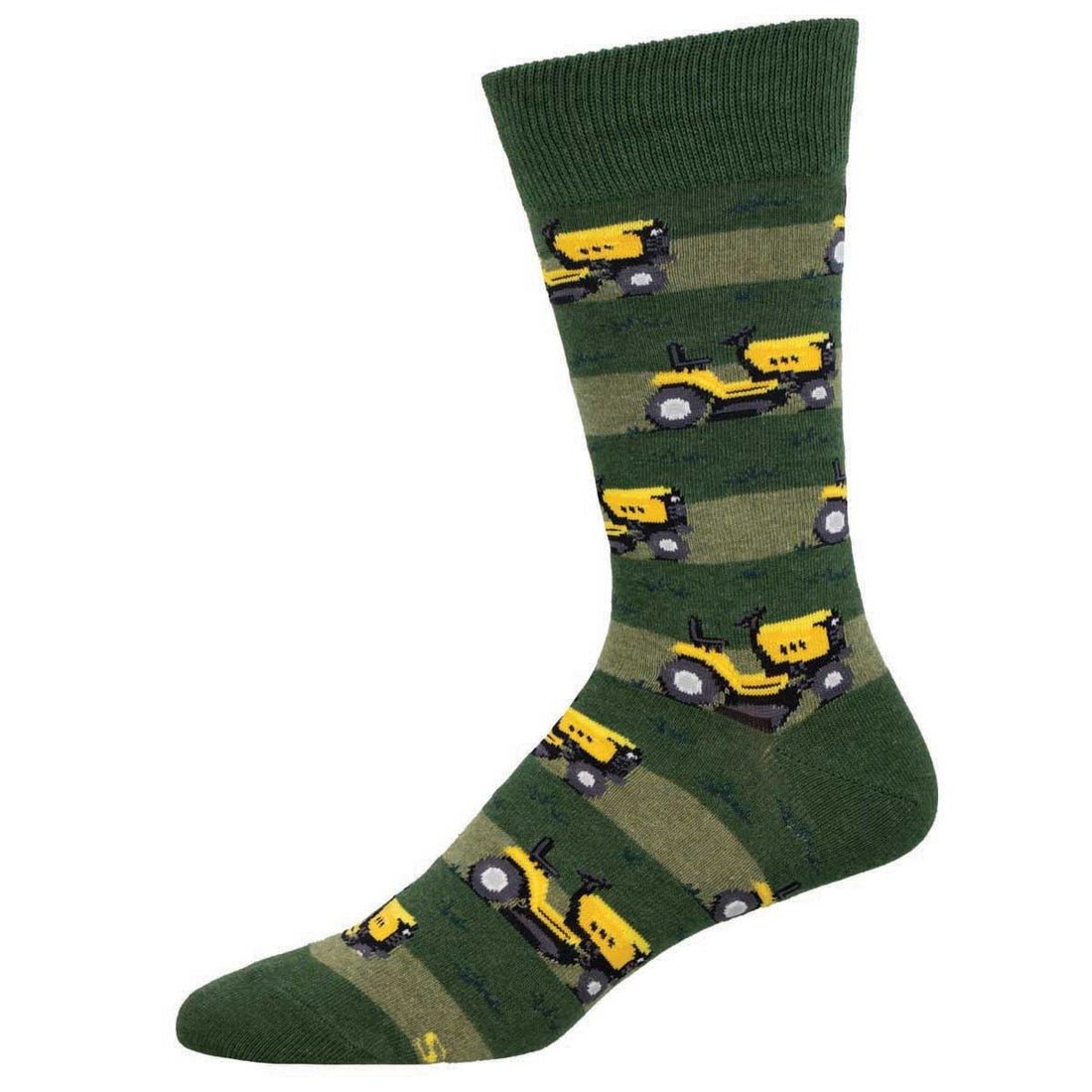 Lawn Mower | Men | Green Heather - socks - Socksmith