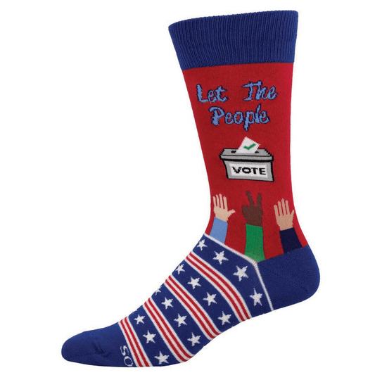 Let The People Vote | Men | Red - Socks - Socksmith